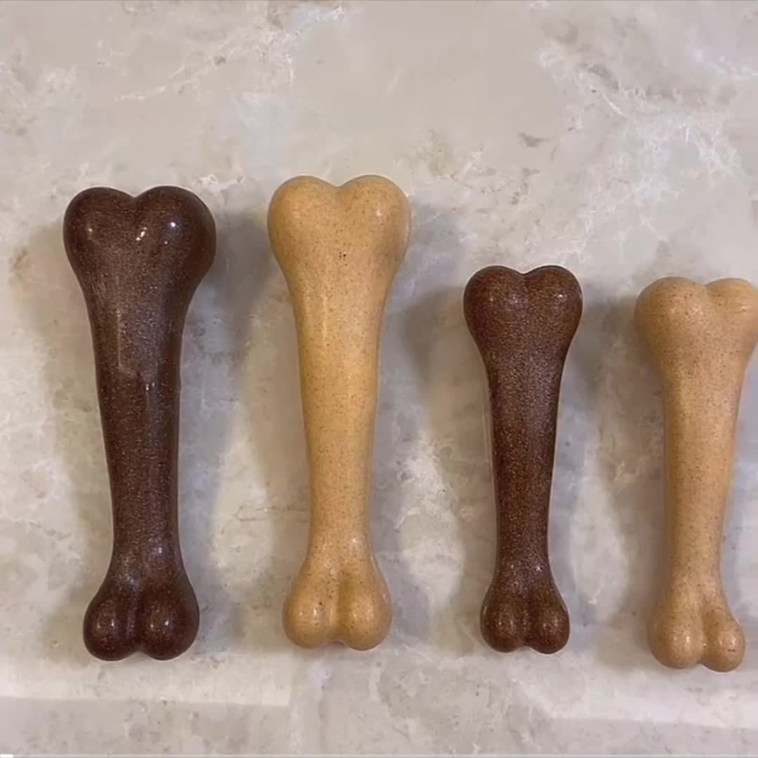 1pc Beef Aroma Delight - Durable Bone Shaped Dog Chew Toy for Interactive Play, Safe Teeth Cleaning & Grooming - Perfect Training Tool for Pets