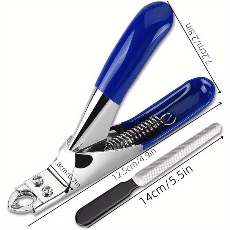 1pc Dog Cat Nail Clippers, Professional Pet Claw Trimmer, Free Nail File, Stainless Steel Razor Sharp Blade Dog Toes Cutter Grooming Tools For Small Medium Large Animal Pets