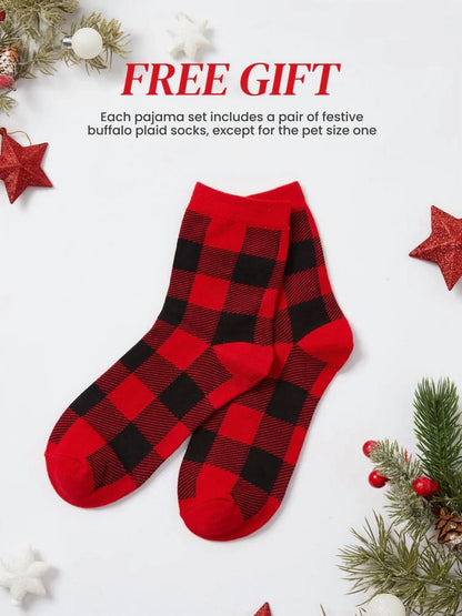 Baby Christmas Pajamas Family Matching Hooded One Piece Long Sleeve Dinosaur Costume Sleepwear Newborn Infant Clothes with Christmas Socks 12-18 Months