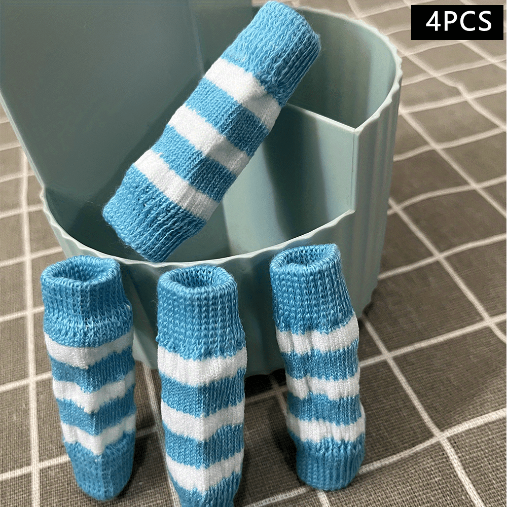 Pet Dog Elbow Guards, a Set of 2 Front Leg And 2 Hind Leg Protectors, Elbow Support Wraps, Leg Support Wraps, Breathable Elastic Knitted Protective Socks for Pets, 4pcs Pet Leg Socks.