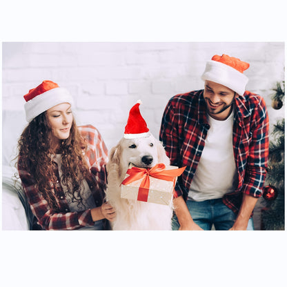 1pc Festive Santa Pet Christmas Hat - Hats for Pets - Soft, Warm, Adorable, and Comfortable Headwear for a Merry Holiday Season