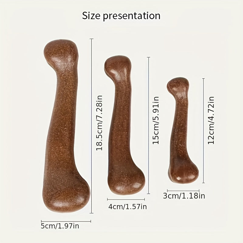 1pc Beef Aroma Delight - Durable Bone Shaped Dog Chew Toy for Interactive Play, Safe Teeth Cleaning & Grooming - Perfect Training Tool for Pets